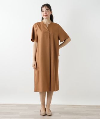 美品 Leilian レリアン スキッパー ネック ワンピース 13+ 大きい Leilianレリアン スキッパーネックワンピース 13＋ Leilian
