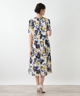 花柄ワンピース レリアン 花柄ワンピース【プラス企画】 | Leilian plus house (Women