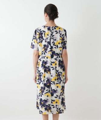 花柄フレアワンピース【Leilian WHITE LABEL