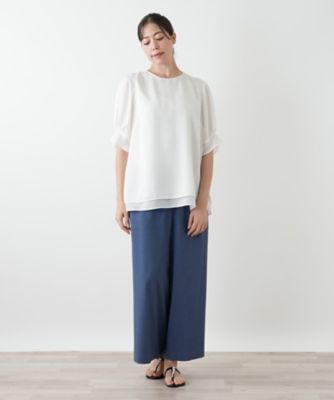 w2 新品未使用品 Leilian レリアン 大きいサイズ ブラウス 13号 Leilian plus house (Women/大きいサイズ)の大きいサイズ 13号