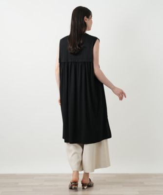 美品 レリアン プラスハウス ロングベスト ジレ 3XL 大きいサイズ 異素材 ロングベスト【プラス企画】 | Leilian plus house (Women