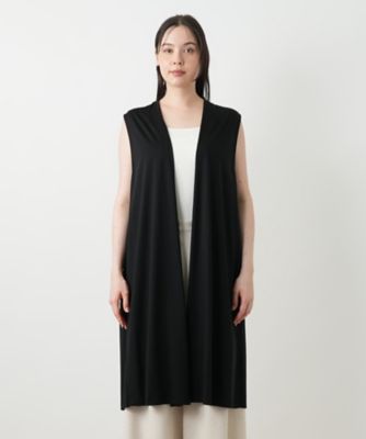 美品 レリアン プラスハウス ロングベスト ジレ 3XL 大きいサイズ 異素材 ロングベスト【プラス企画】 | Leilian plus house (Women