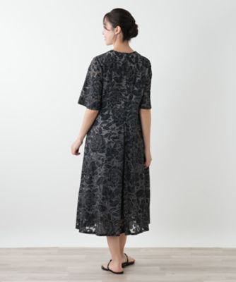 レリアンLeilian刺繍レース　チュニックワンピースプラスサイズ大きいサイズ 店舗人気】フラワー柄チュニックブラウス【プラス企画