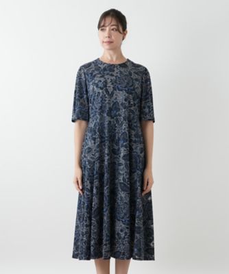 刺繍フレアワンピース | Leilian plus house (Women/大きい