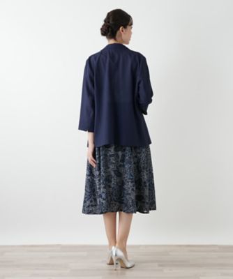 フラワー刺繍スカート | Leilian plus house (Women/大きい