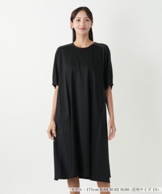 【送料無料】Leilian plus house (Women/大きいサイズ)/レリアン プラスハウス 切替フレアワンピース 99クロ ワンピース・ドレス【三越伊勢丹/公式】