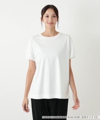 Leilian PLUS HOUSE / レリアンプラスハウス クルーネックカットソー【プラス企画】 クルーネックカットソー【プラス企画】 | Leilian plus house
