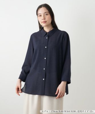 七分袖ブラウス【Leilian WHITE LABEL