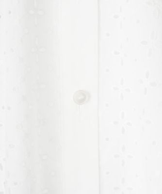 カットワーク七分袖ブラウス【Ｌｅｉｌｉａｎ　ＷＨＩＴＥ　ＬＡＢＥＬ】