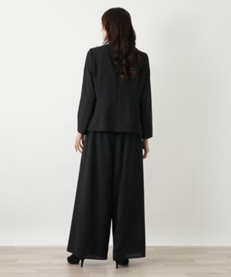 【大きいサイズ13号+】レリアン ベロア レース 2WAY ノーカラージャケット ノーカラージャケット | Leilian (Women)/レリアン | 三越伊勢丹