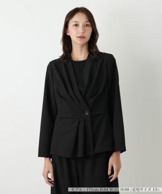 ノーカラージャケット【BOURGE】 | Leilian plus house