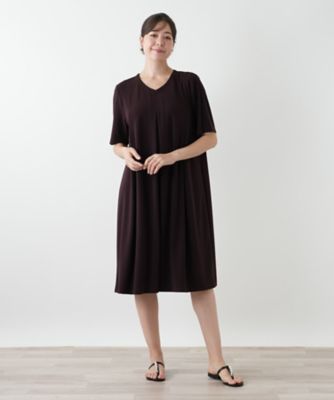 ★I AM MARI★ Vネックフレアワンピース【送料0/関税0】 Vネックフレアワンピース【Leilian WHITE