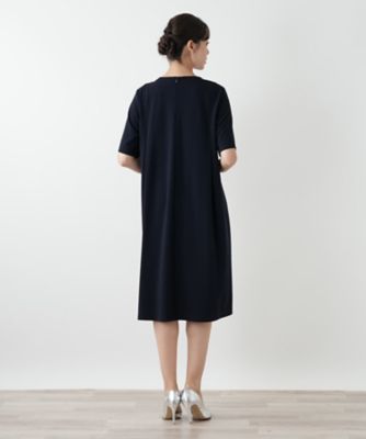 Vネックフレアワンピース【Leilian WHITE