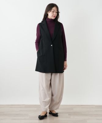 ラペルドロングベスト【プラス企画】 | Leilian plus house