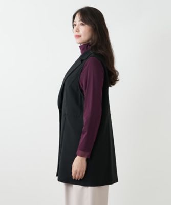 ラペルドロングベスト【プラス企画】 | Leilian plus house