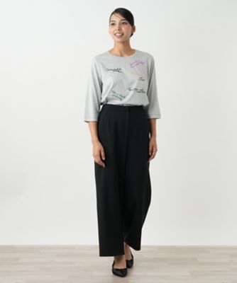 近年　13プラス　 レリアンプラスハウス ワイドパンツ レリアンプラスハウス Leilian PLUS HOUSE ワイドパンツ