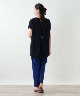 バック切替キーネックブラウス | Leilian plus house (Women