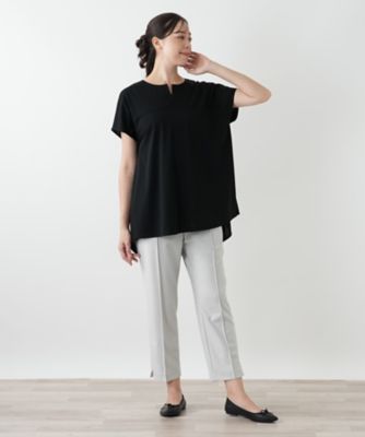 Leilian PLUS HOUSE / レリアンプラスハウス バック切替キーネックブラウス バック切替キーネックブラウス | Leilian plus house (Women