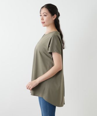 バック切替キーネックブラウス | Leilian plus house (Women