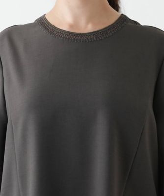 Leilian PLUS HOUSE / レリアンプラスハウス フレアブラウス【プラス企画】 プリントブラウス【Leilian WHITE LABEL