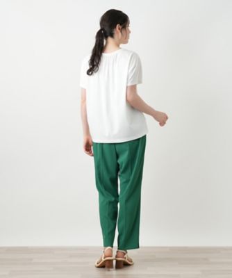 Leilian PLUS HOUSE / レリアンプラスハウス 【店舗人気】フラワー柄クルーネックカットソー 店舗人気】フラワー柄クルーネックカットソー|レリアン プラス
