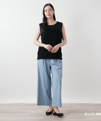 店頭人気】異素材切替タンクトップ | Leilian plus house (Women