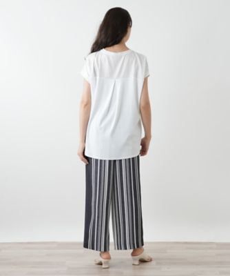 【店舗人気】異素材切替カットソー