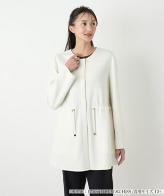 【送料無料】Leilian plus house (Women/大きいサイズ)/レリアン プラスハウス コート 92アイボリー コート・ジャケット【三越伊勢丹/公式】