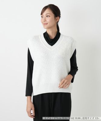 ＜Leilian plus house (Women/大きいサイズ)＞ベスト【ＣＯＲＳＩＮＩ　＆　ＰＲＯＴＩ】