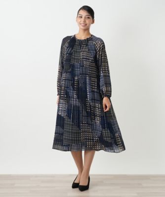 【極美品】 ROCHAS Premiere ペイズリー柄　ワンピース　B3 極美品】 ROCHAS Premiere ペイズリー柄 ワンピース B3 - メルカリ