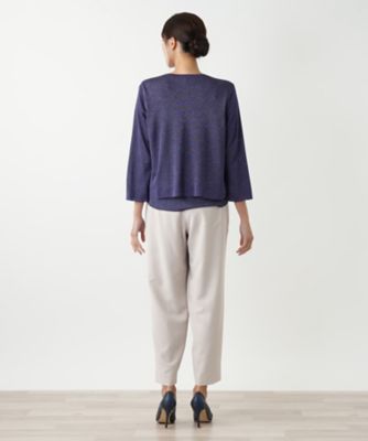 ラメニットカーディガン【BOURGE】 | Leilian plus house