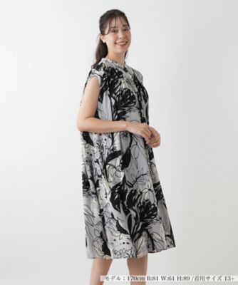 極美品♡レリアン チュニック ブラウス 花柄 13 大きいサイズ 現行 フラワー柄チュニックブラウス【プラス企画】 | Leilian plus