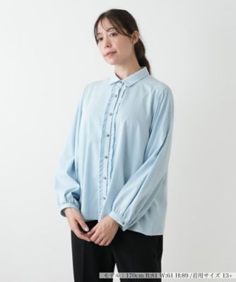 刺繍フレンチスリーブブラウス【BOURGE】 | Leilian plus