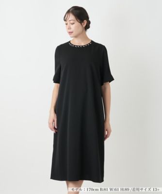 ＜Leilian plus house (Women/大きいサイズ)＞ワンピース【ＢＯＵＲＧＥ】