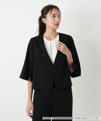 【送料無料】Leilian plus house (Women/大きいサイズ)/レリアン プラスハウス ジャケット 99クロ コート・ジャケット【三越伊勢丹/公式】