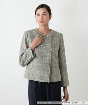 ＜Leilian plus house (Women/大きいサイズ)＞ジャケット【ＢＯＵＲＧＥ】