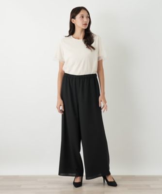 ワイドパンツ【BOURGE】 | Leilian plus house (Women