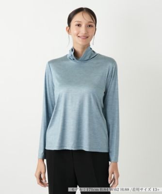 ＜Leilian plus house (Women/大きいサイズ)＞【店舗人気】【ウォッシャブル】タートルネックカットソー