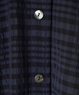 シアーチェックブラウス【Ｌｅｉｌｉａｎ　ＷＨＩＴＥ　ＬＡＢＥＬ】