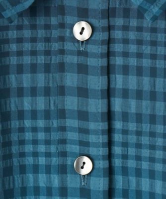 シアーチェックブラウス【Ｌｅｉｌｉａｎ　ＷＨＩＴＥ　ＬＡＢＥＬ】