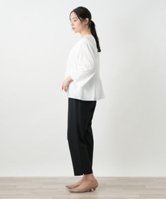 Vネックブラウス【BOURGE】 | Leilian plus house (Women
