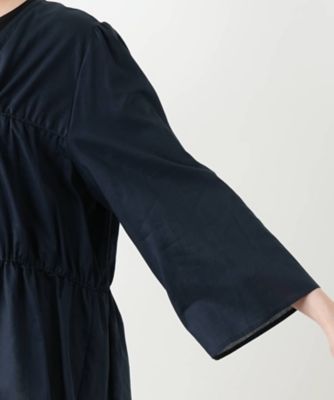 レリアン Leilian Vネックペプラムブラウス【BOURGE】 （ブラック） Vネックブラウス【BOURGE】 | Leilian plus house (Women