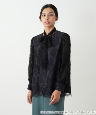 【送料無料】Leilian plus house (Women/大きいサイズ)/レリアン プラスハウス ブラウス 99クロ トップス【三越伊勢丹/公式】