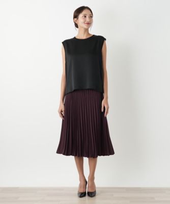 プリーツスカート【BOURGE】 | Leilian plus house (Women