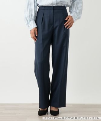 大きいサイズ】 レリアン タック ガウチョ パンツ ワイド 13 花