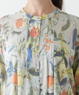 Leilian PLUS HOUSE / レリアンプラスハウス プリントブラウス【MUSE BY ROCHAS Premiere】 プリントブラウス【MUSE BY ROCHAS