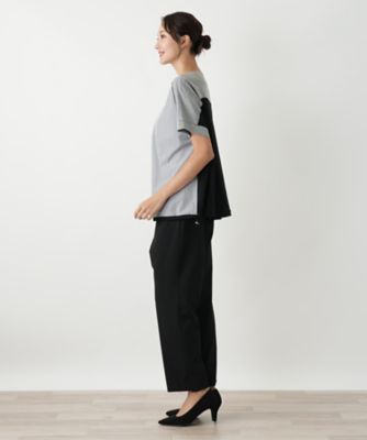 Leilian MUSE BY ROCHAS コットンワンピース ストライプ柄 Leilian レリアン ストライプ柄セットアップ ワンピース風