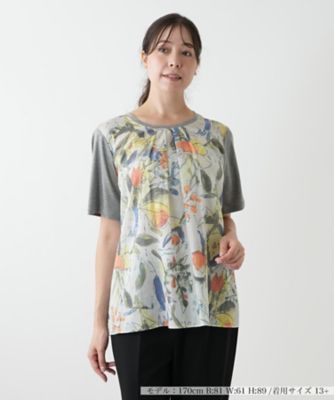 Leilian PLUS HOUSE / レリアンプラスハウス ボーダーカットソー【MUSE BY ROCHAS Premiere】 ボーダーカットソー【MUSE BY ROCHAS