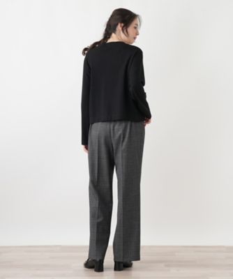 極美品☆レリアン ルイジボット生地 ワイドパンツセットアップ 大きい13+サイズ zzy4324b0386_l_a001.jpg