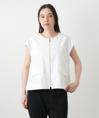 美品 レリアン プラスハウス ロングベスト ジレ 3XL 大きいサイズ 異素材 ベスト|レリアン プラスハウス | レリアン公式オンラインストア